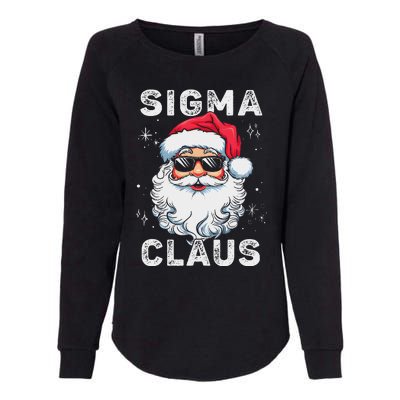 Sigma Claus Santa Funny Christmas Rizz Male The Rizzler Meme Womens California Wash Sweatshirt