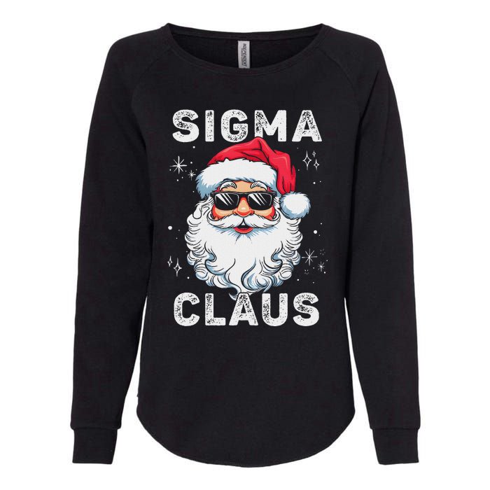 Sigma Claus Santa Funny Christmas Rizz Male The Rizzler Meme Womens California Wash Sweatshirt