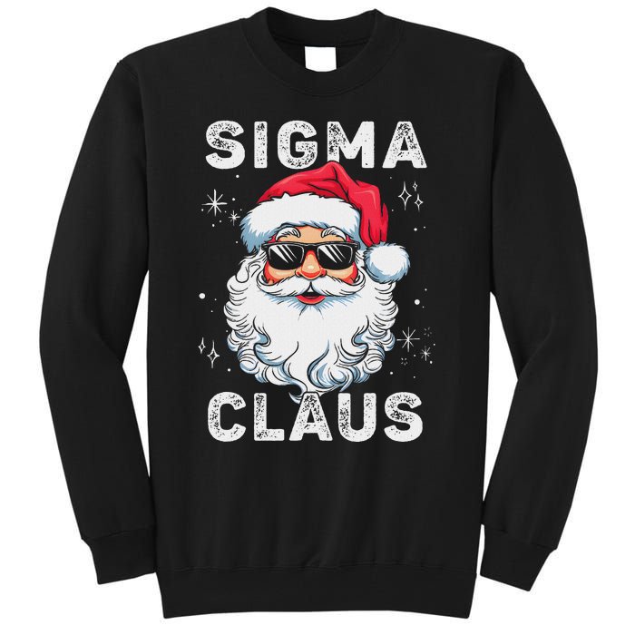 Sigma Claus Santa Funny Christmas Rizz Male The Rizzler Meme Tall Sweatshirt