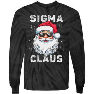 Sigma Claus Santa Funny Christmas Rizz Male The Rizzler Meme Tie-Dye Long Sleeve Shirt