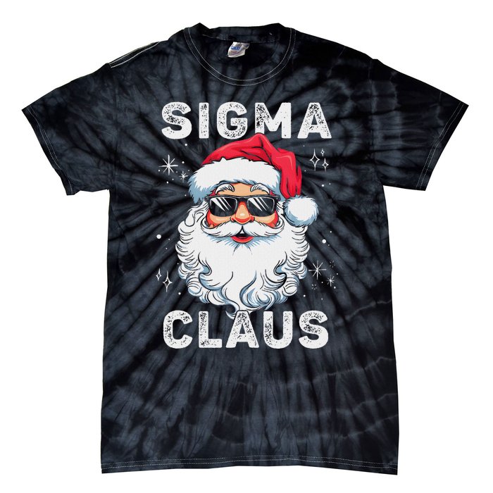 Sigma Claus Santa Funny Christmas Rizz Male The Rizzler Meme Tie-Dye T-Shirt