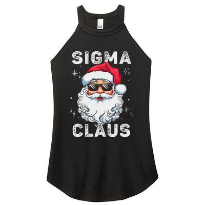 Sigma Claus Santa Funny Christmas Rizz Male The Rizzler Meme Women's Perfect Tri Rocker Tank