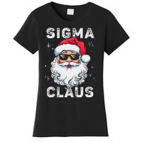 Sigma Claus Santa Funny Christmas Rizz Male The Rizzler Meme Women's T-Shirt