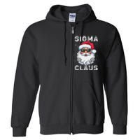 Sigma Claus Santa Funny Christmas Rizz Male The Rizzler Meme Full Zip Hoodie