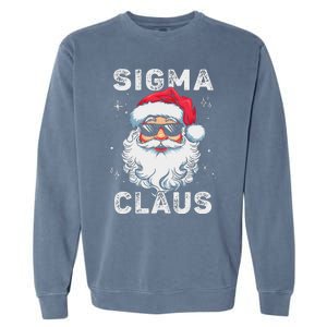 Sigma Claus Santa Funny Christmas Rizz Male The Rizzler Meme Garment-Dyed Sweatshirt