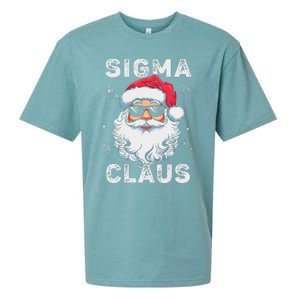 Sigma Claus Santa Funny Christmas Rizz Male The Rizzler Meme Sueded Cloud Jersey T-Shirt