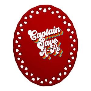 Sarcastic Captain Save Aho Ceramic Oval Ornament