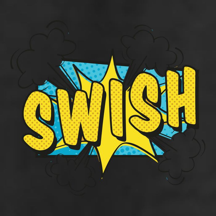 Swish Comic 7 Panel Mesh Trucker Snapback Hat