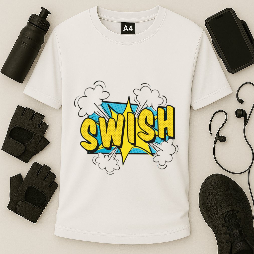 Swish Comic Cooling Performance Crew T-Shirt