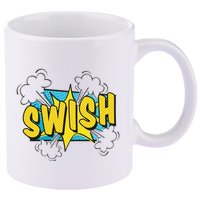 Swish Comic 11oz C Handle Ceramic Mug