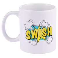 Swish Comic 11oz C Handle Ceramic Mug