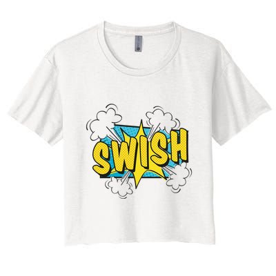 Swish Comic Women's Crop Top Tee