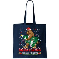 Sasquatch Christmas Squatching Bigfoot Santa Xmas Tree Light Bag
