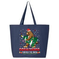 Sasquatch Christmas Squatching Bigfoot Santa Xmas Tree Light 25L Jumbo Tote