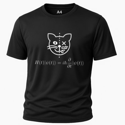 SchrodingerS Cat Science Quantum Mechanics Math Equation Cooling Performance Crew T-Shirt