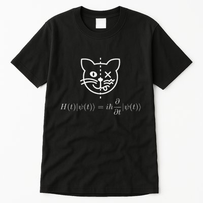SchrodingerS Cat Science Quantum Mechanics Math Equation Tall T-Shirt