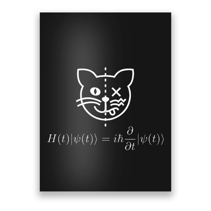 SchrodingerS Cat Science Quantum Mechanics Math Equation Poster