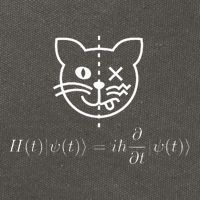 SchrodingerS Cat Science Quantum Mechanics Math Equation Cotton Canvas Backpack