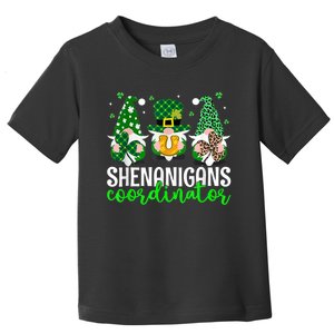 Shenanigans Coordinator St Patricks Day Gnomes Green Proud Toddler T-Shirt