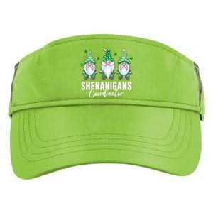 Shenanigans Coordinator St Patricks Day Gnomes Adult Drive Performance Visor