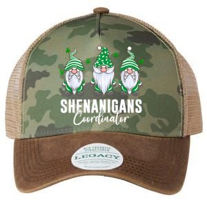 Shenanigans Coordinator St Patricks Day Gnomes Legacy Tie Dye Trucker Hat