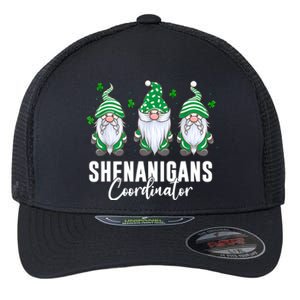 Shenanigans Coordinator St Patricks Day Gnomes Flexfit Unipanel Trucker Cap