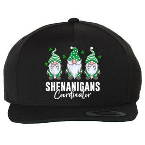 Shenanigans Coordinator St Patricks Day Gnomes Wool Snapback Cap