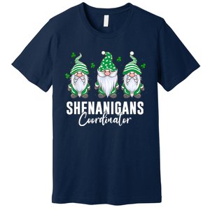 Shenanigans Coordinator St Patricks Day Gnomes Premium T-Shirt