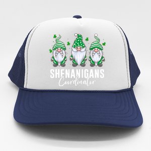 Shenanigans Coordinator St Patricks Day Gnomes Trucker Hat