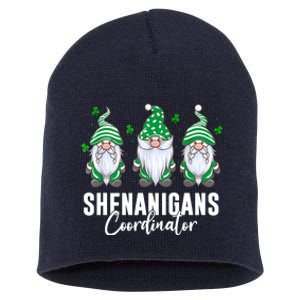 Shenanigans Coordinator St Patricks Day Gnomes Short Acrylic Beanie