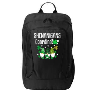 Shenanigans Coordinator St Patricks Day Gnomes Green Proud City Backpack