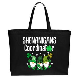 Shenanigans Coordinator St Patricks Day Gnomes Green Proud Cotton Canvas Jumbo Tote