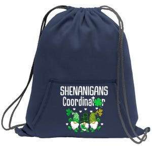 Shenanigans Coordinator St Patricks Day Gnomes Green Proud Sweatshirt Cinch Pack Bag