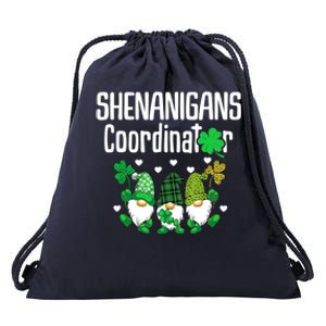 Shenanigans Coordinator St Patricks Day Gnomes Green Proud Drawstring Bag