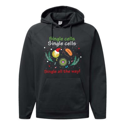 Single Cells Single Cells Science Biology Christmas Performance Fleece Hoodie