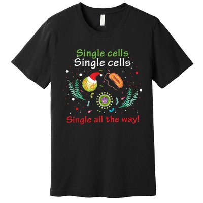 Single Cells Single Cells Science Biology Christmas Premium T-Shirt