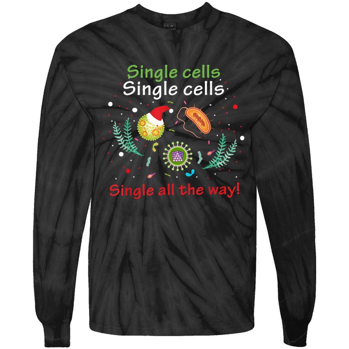 Single Cells Single Cells Science Biology Christmas Tie-Dye Long Sleeve Shirt