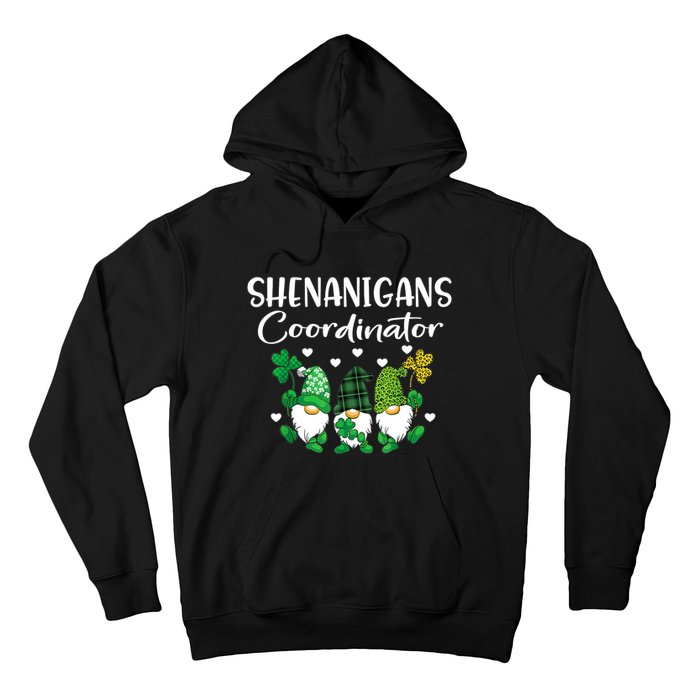 Shenanigans Coordinator St Patricks Day Gnomes Green Proud Hoodie