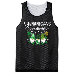 Shenanigans Coordinator St Patricks Day Gnomes Green Proud Mesh Reversible Basketball Jersey Tank