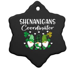 Shenanigans Coordinator St Patricks Day Gnomes Green Proud Ceramic Star Ornament