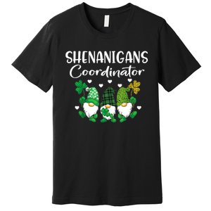 Shenanigans Coordinator St Patricks Day Gnomes Green Proud Premium T-Shirt