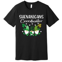 Shenanigans Coordinator St Patricks Day Gnomes Green Proud Premium T-Shirt