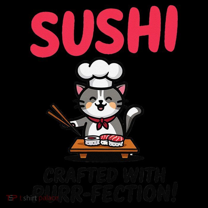 Sushi Cat  Sushi Roll Japanese Food Preppy Cat Tall T-Shirt