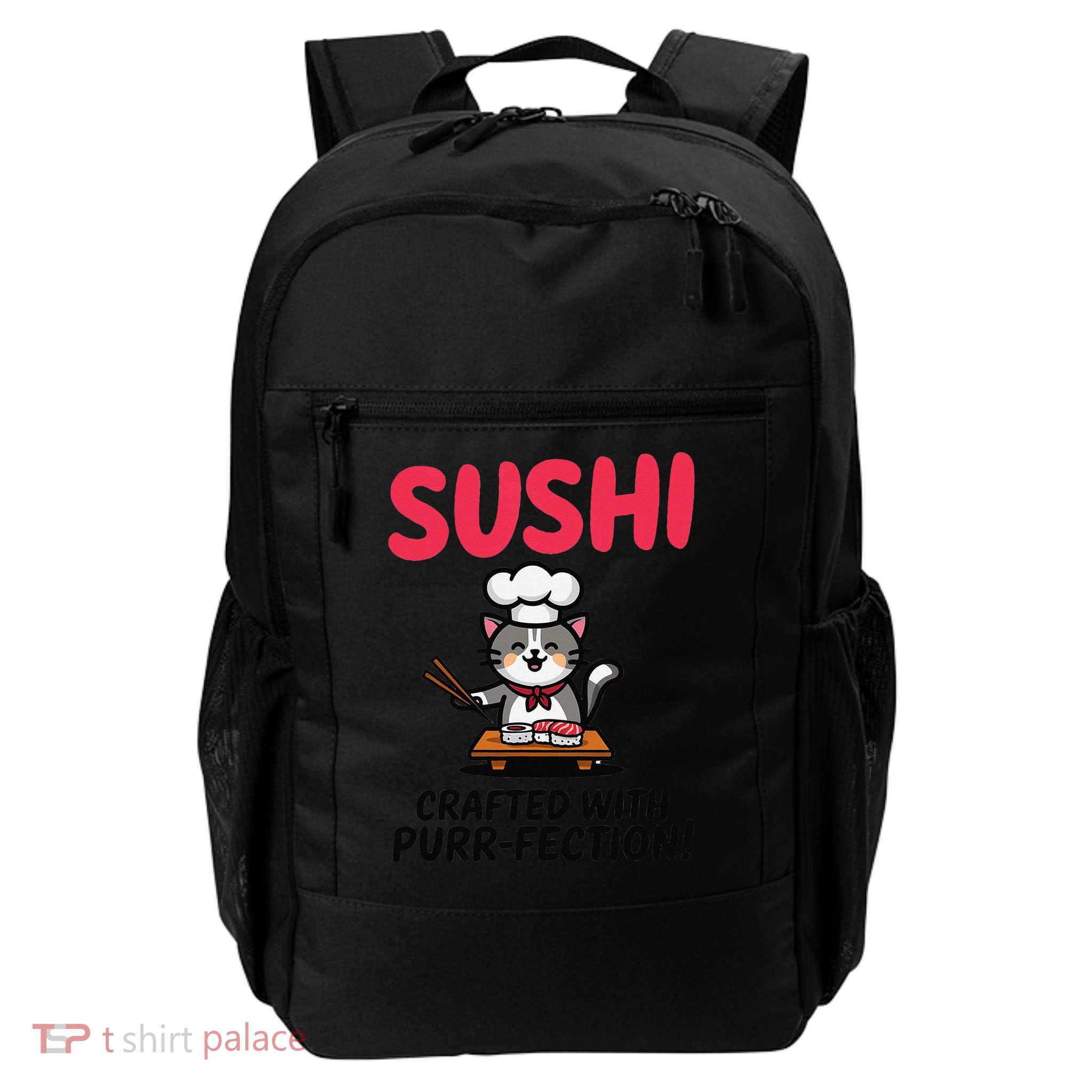 Sushi Cat  Sushi Roll Japanese Food Preppy Cat Backpack