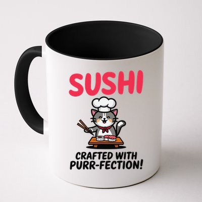 Sushi Cat  Sushi Roll Japanese Food Preppy Cat Mug