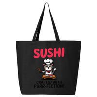 Sushi Cat  Sushi Roll Japanese Food Preppy Cat 25L Jumbo Tote