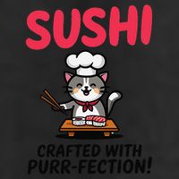 Sushi Cat  Sushi Roll Japanese Food Preppy Cat Golf Towel