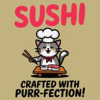 Sushi Cat  Sushi Roll Japanese Food Preppy Cat Cooling Performance Crew T-Shirt