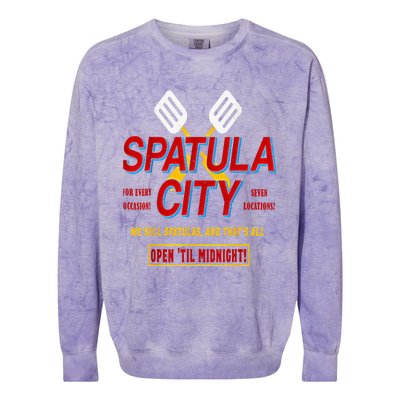 Spatula City Colorblast Crewneck Sweatshirt