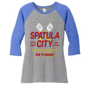 Spatula City Women's Tri-Blend 3/4-Sleeve Raglan Shirt